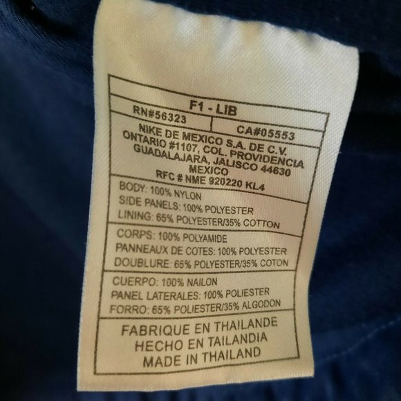 Nike Windbreaker Jacket Packable Hood Lightweight Blue Womens XS Extra Small - Picture 9 of 11